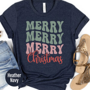Festive Merry Christmas Holiday Tee - Holidayshirts