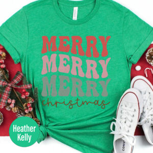 Festive Merry Christmas Holiday Tee - Holidayshirts