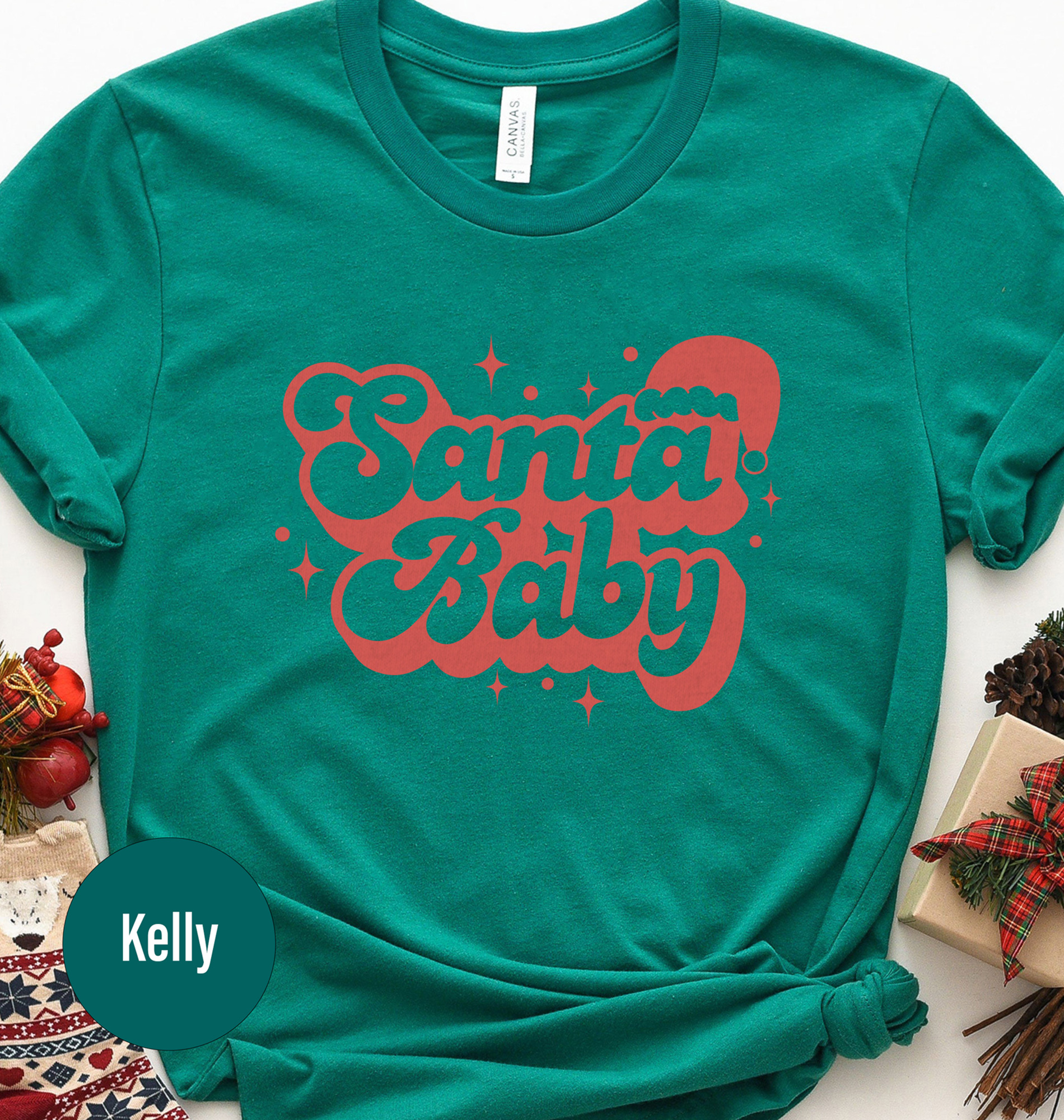 Santa Baby Holiday Tee - Festive Christmas Shirt