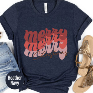 Festive Merry Christmas Holiday Tee - Holidayshirts