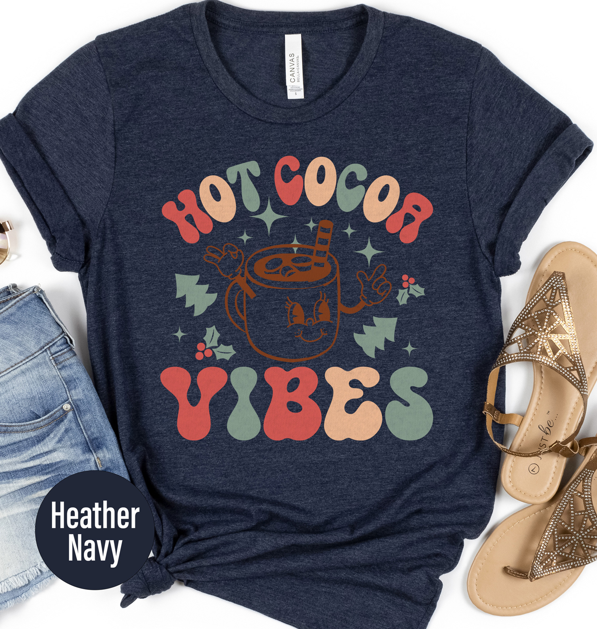 Cozy Hot Cocoa Christmas Holiday Tee - Holidayshirts