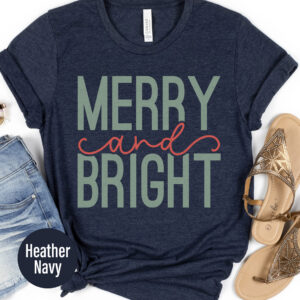 Bright Merry Christmas Holiday Tee From Holidayshirts