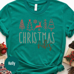 Vibrant Christmas Holiday Tee - Festive Wear