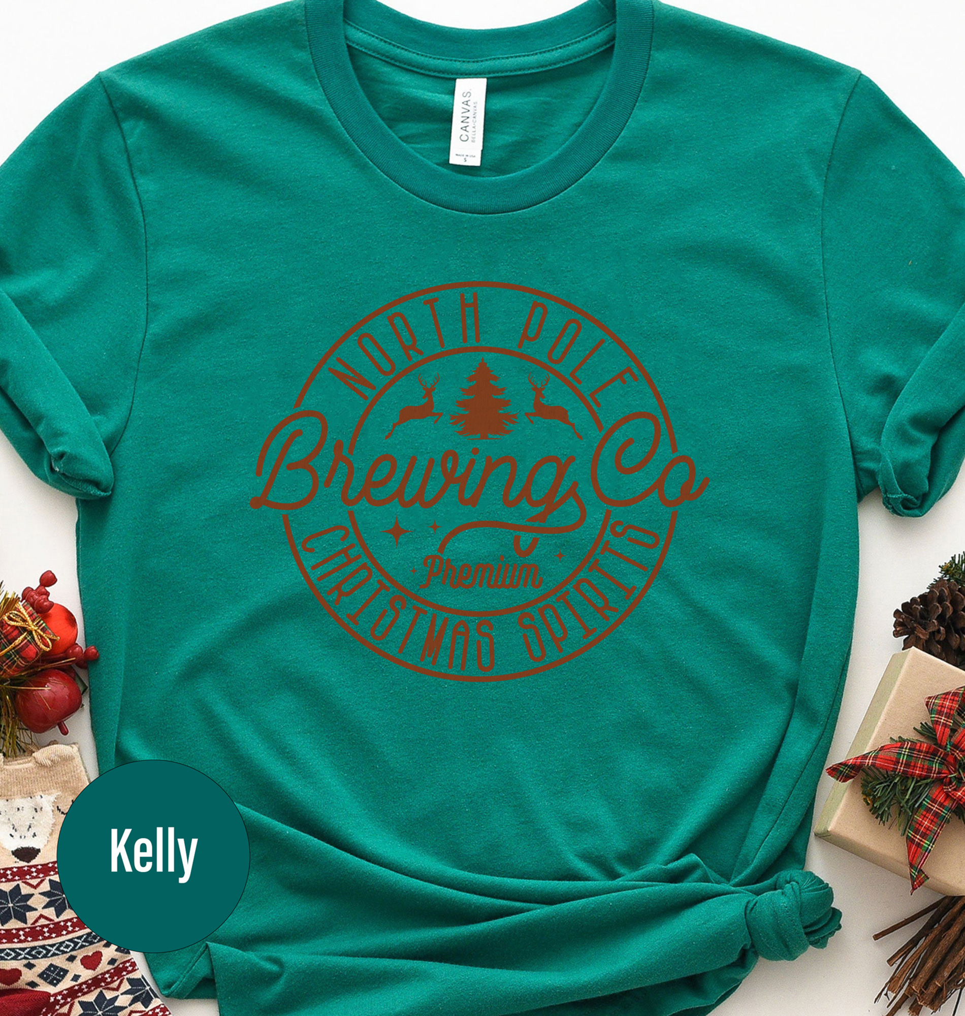 Brewings Co Festive Christmas Holiday Tee