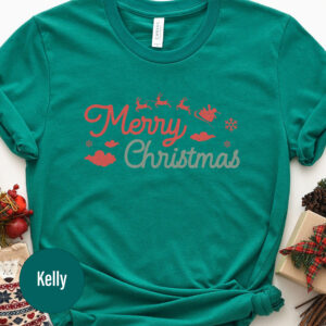 Festive Merry Christmas Holiday Tee From Holidayshirts