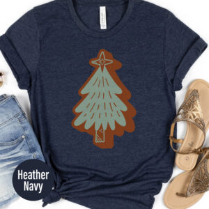 Festive Xmas Tree Holiday Tee - Perfect Christmas Gift
