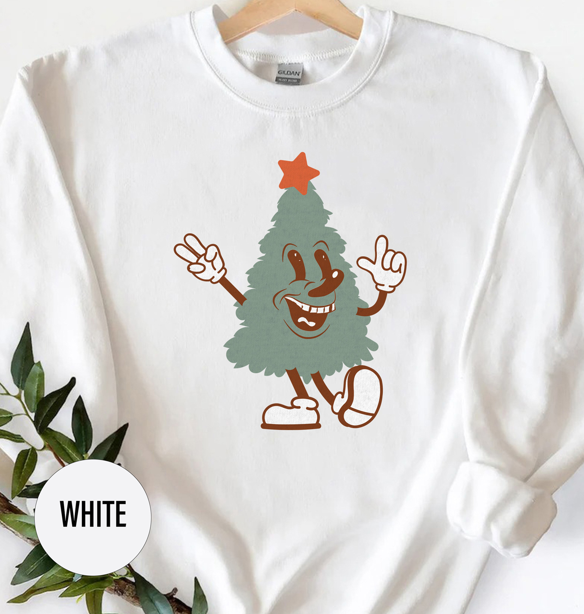 Xmas Holiday Tee: Tree With Mouth Design