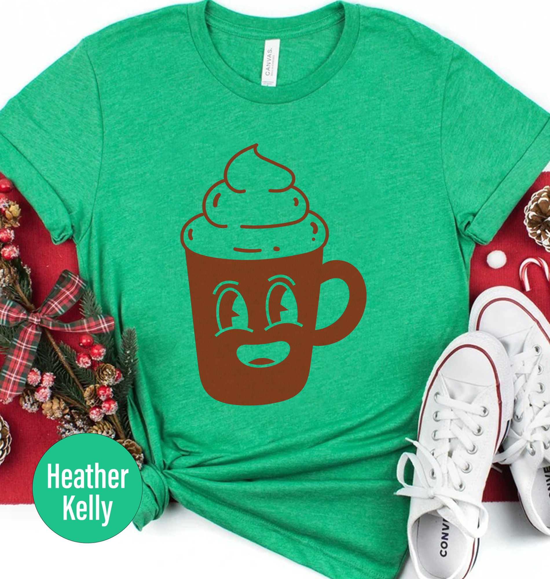 Christmas Coffee Cup Holiday Tee From Holidayshirts