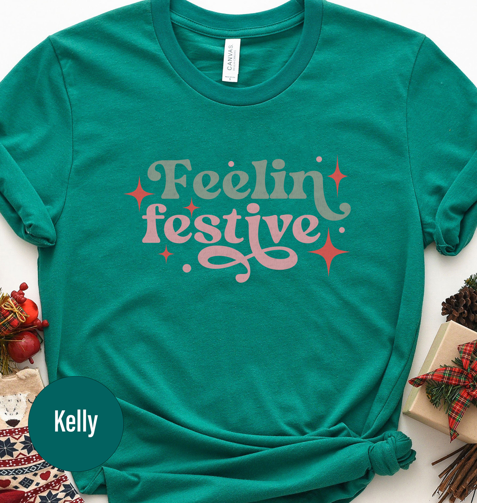 Festive Holiday Christmas Tee - Holidayshirts.com