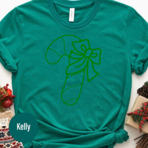Festive Candy Cane Xmas Tee - Holidayshirts.com