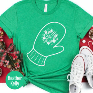 Festive Xmas Mitten Tee - Holidayshirts.com