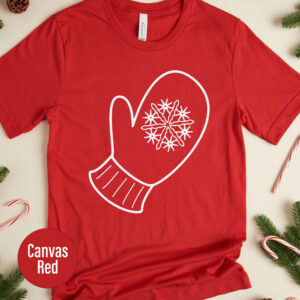 Festive Xmas Mitten Tee - Holidayshirts.com