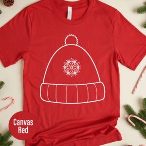 Festive Xmas Cap Holiday Tee - Unisex Christmas Shirt