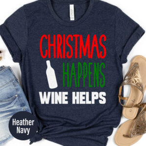 Christmas Wine Lover's Holiday Tee - Holidayshirts.com