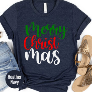 Festive Merry Christmas Holiday Tee From Holidayshirts