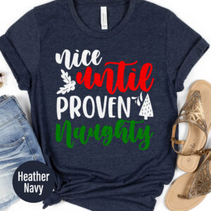 Festive Naughty Christmas Tee - Unique Holiday Fun