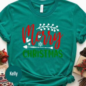 Festive Merry Christmas Holiday Tee From Holidayshirts