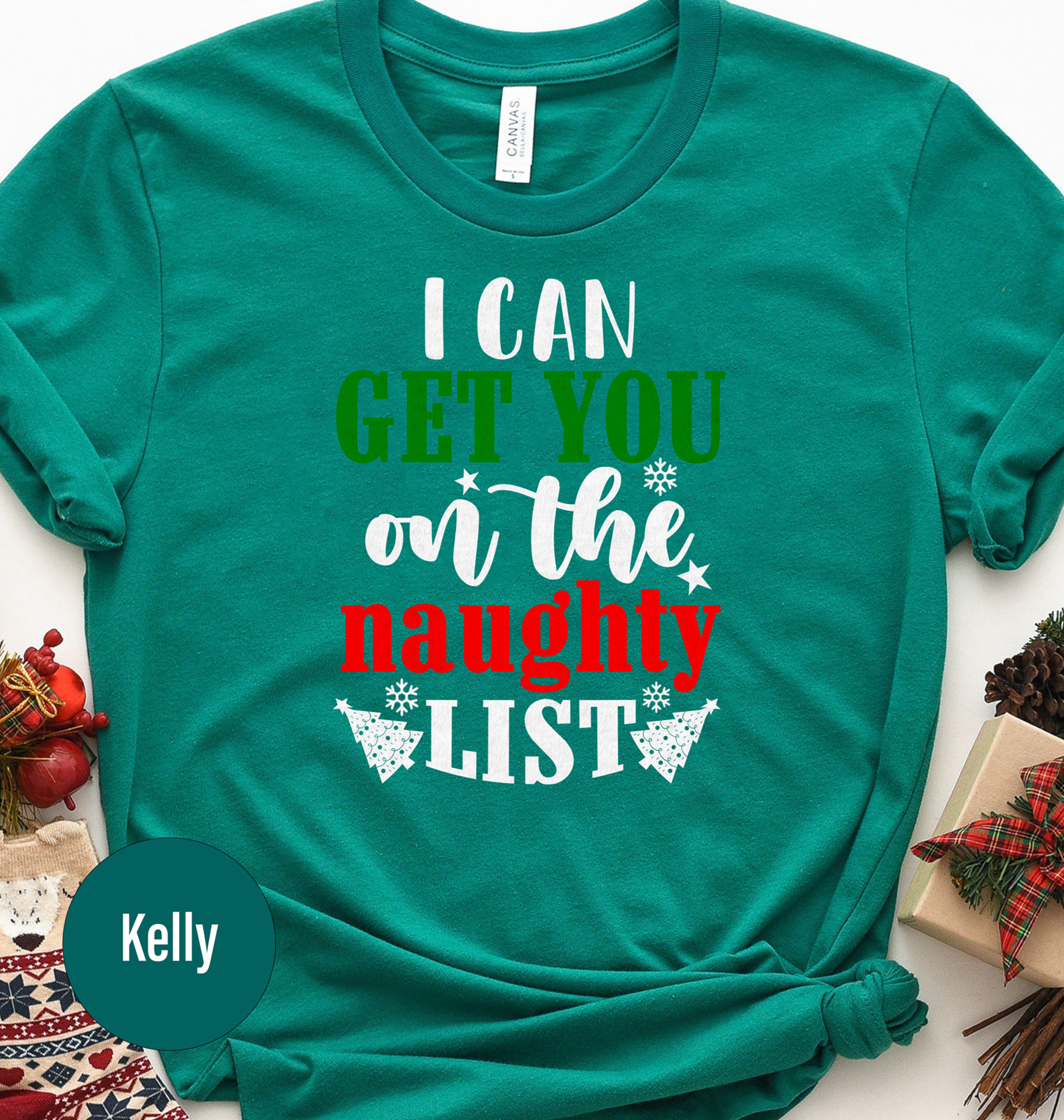 Naughty List Fun Christmas Tee - Holidayshirts.com