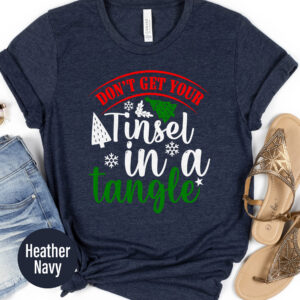 Fun Tinsel Tangle Xmas Tee - Holidayshirts.com