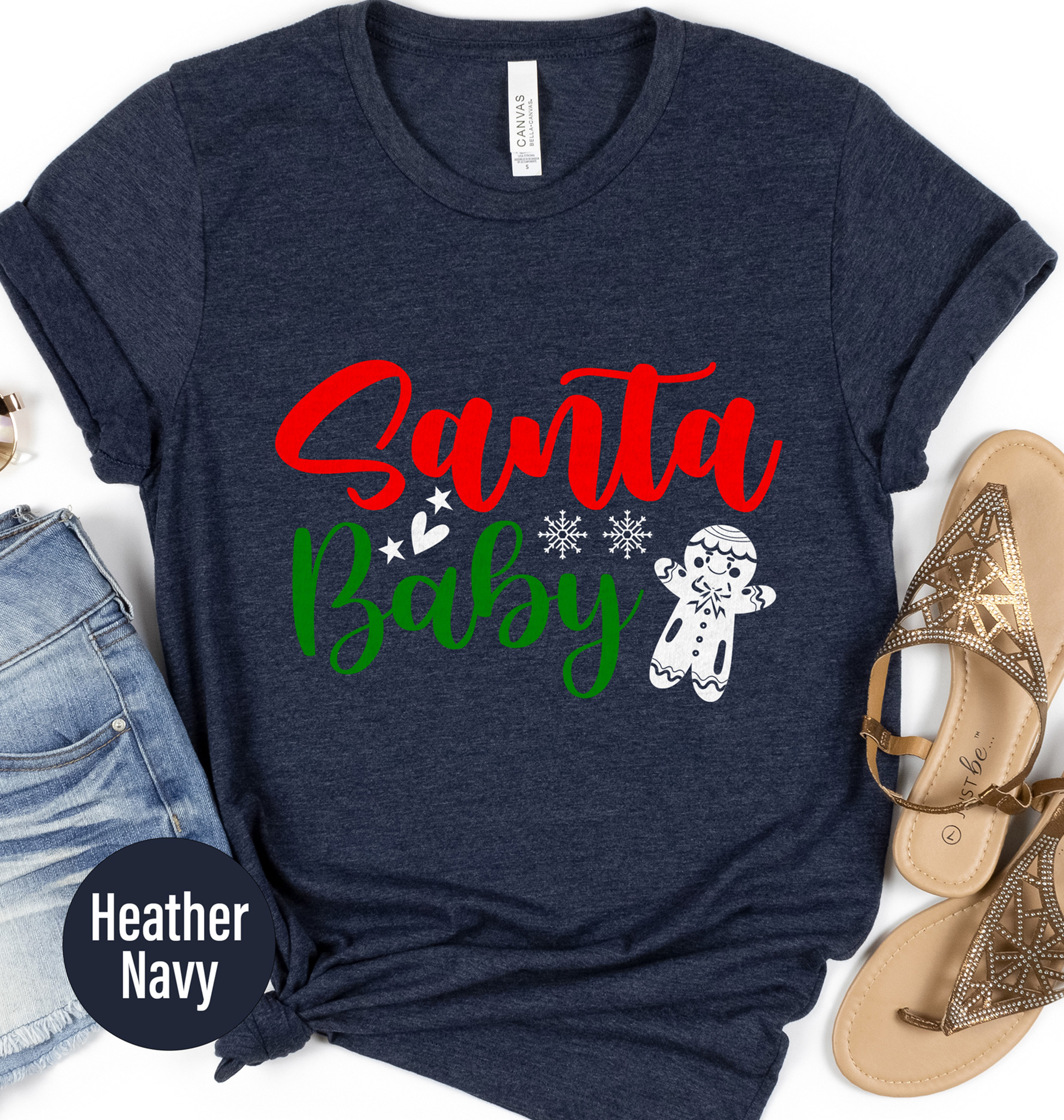 Santa Baby Holiday Tee - Festive Christmas Shirt