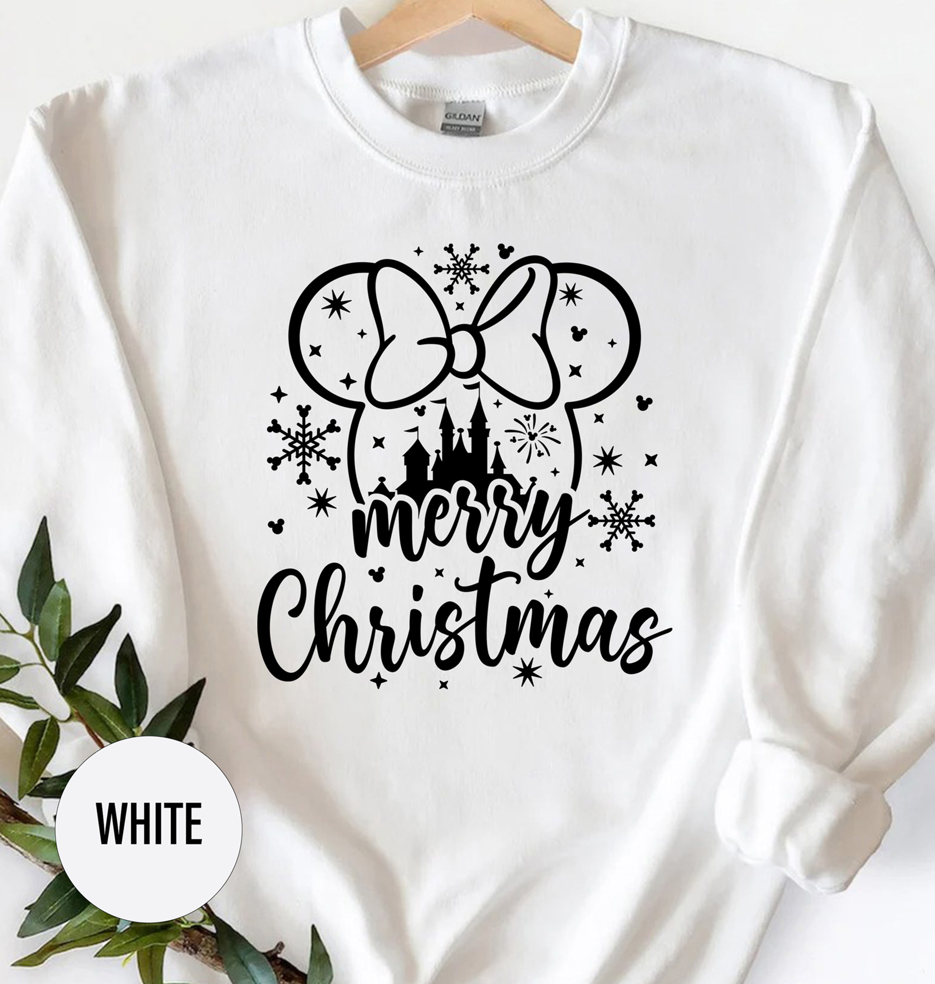 Disney Christmas Tee - Merry Xmas With Bow