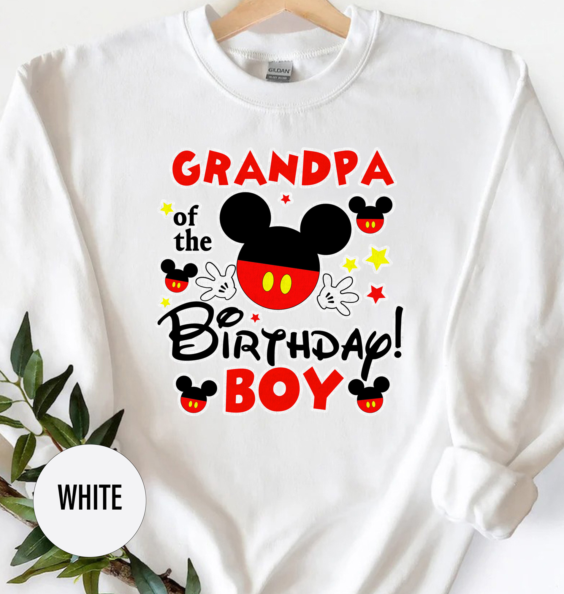 Grandpa's Disney Xmas Tee - Birthday Boy's Gift