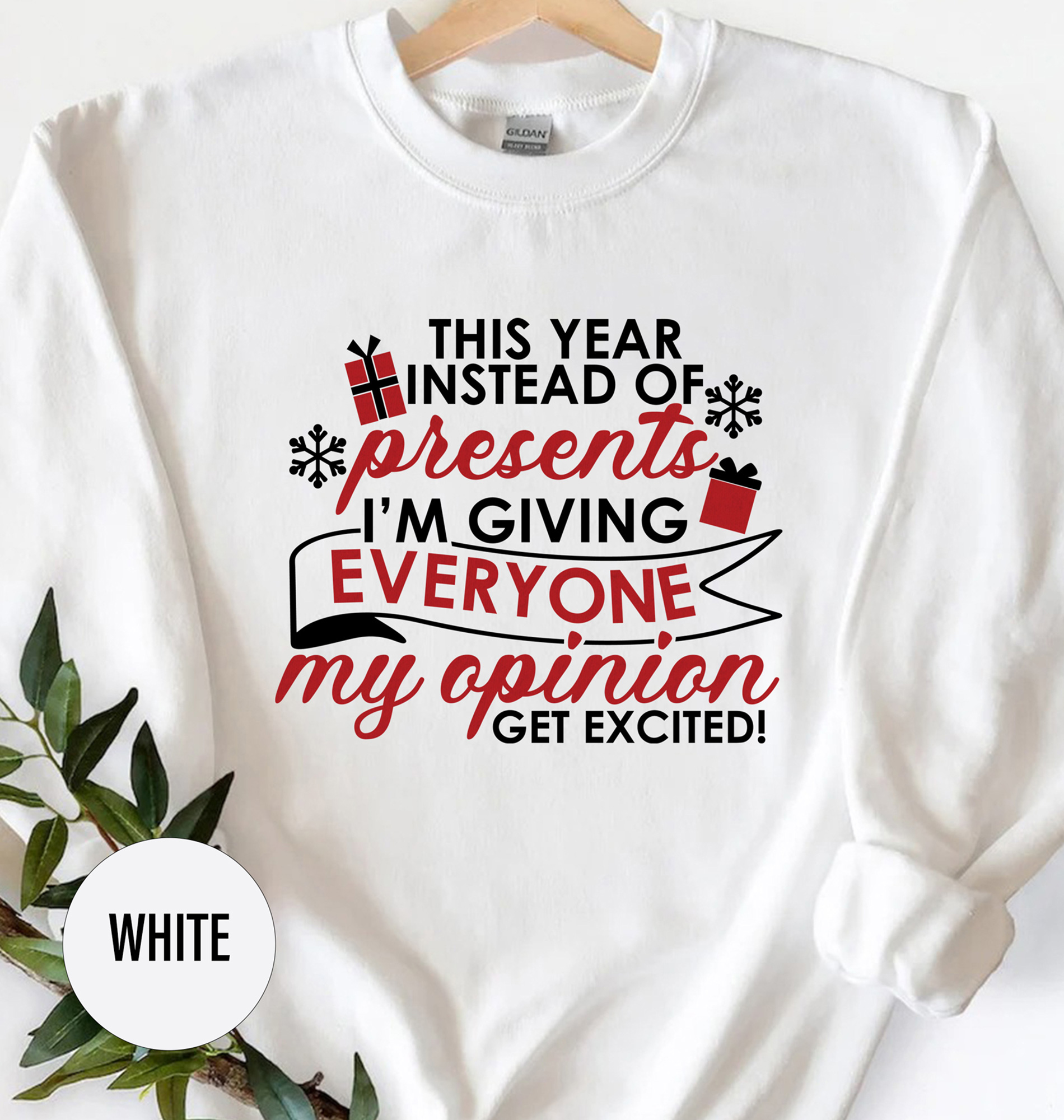Chic My Opinion Xmas Tee - Festive Holiday Apparel