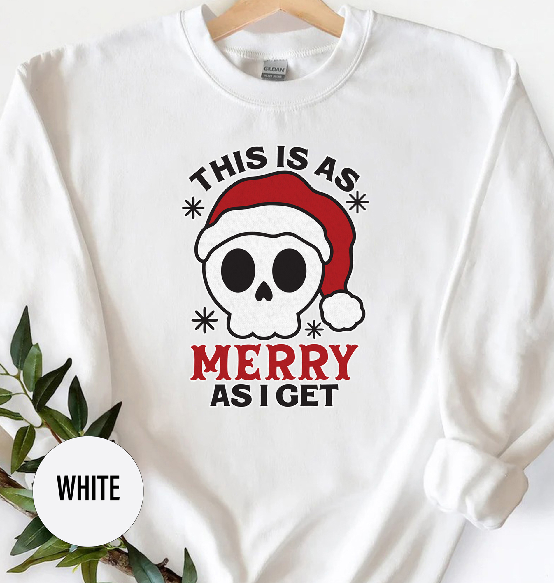 Skull Christmas Tee: Unique Holiday Festive Shirt