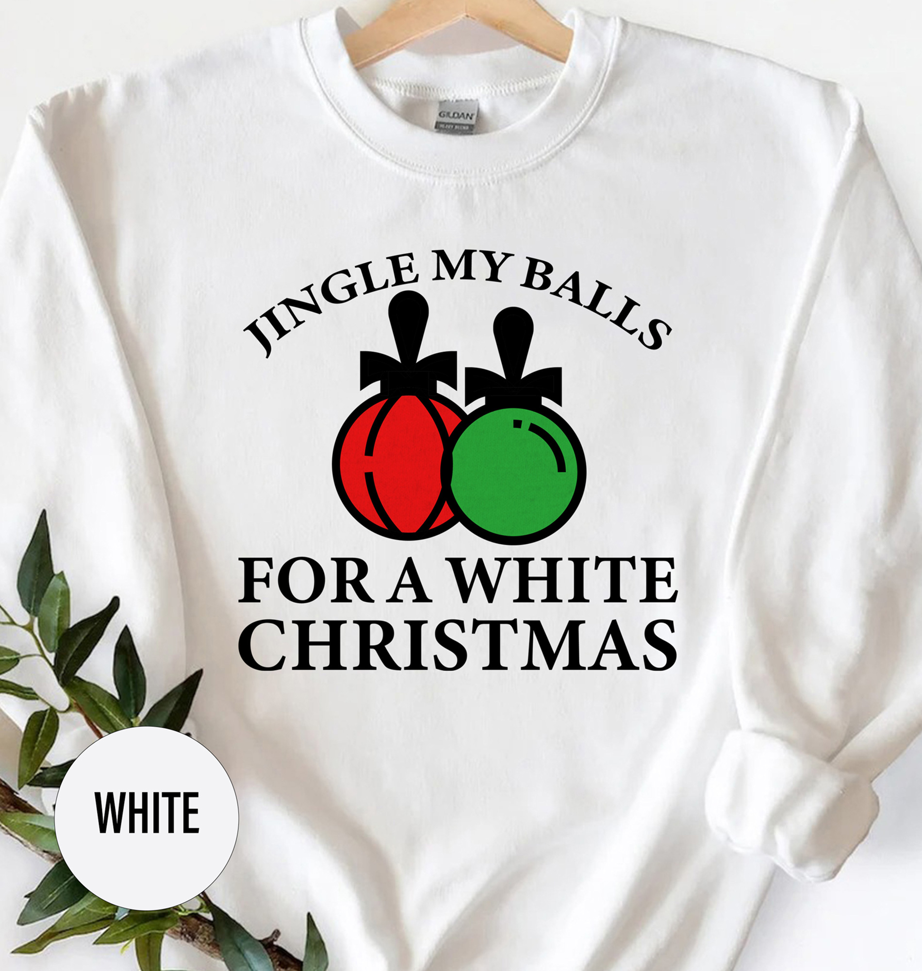 Jingle Balls Festive Tee - Holidayshirts.com