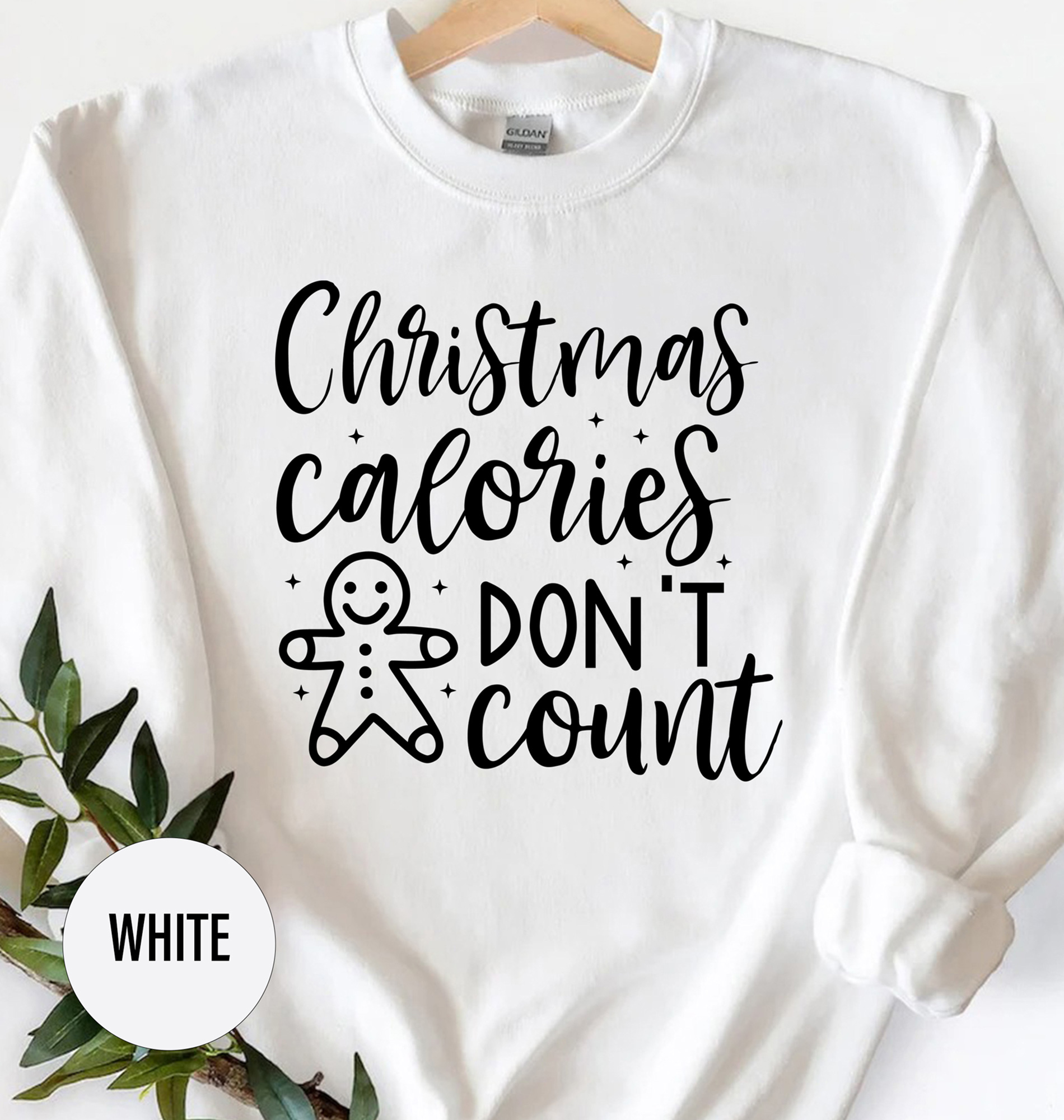Fun Holiday Tshirt: Skip Calorie Counting - Xmas Tee
