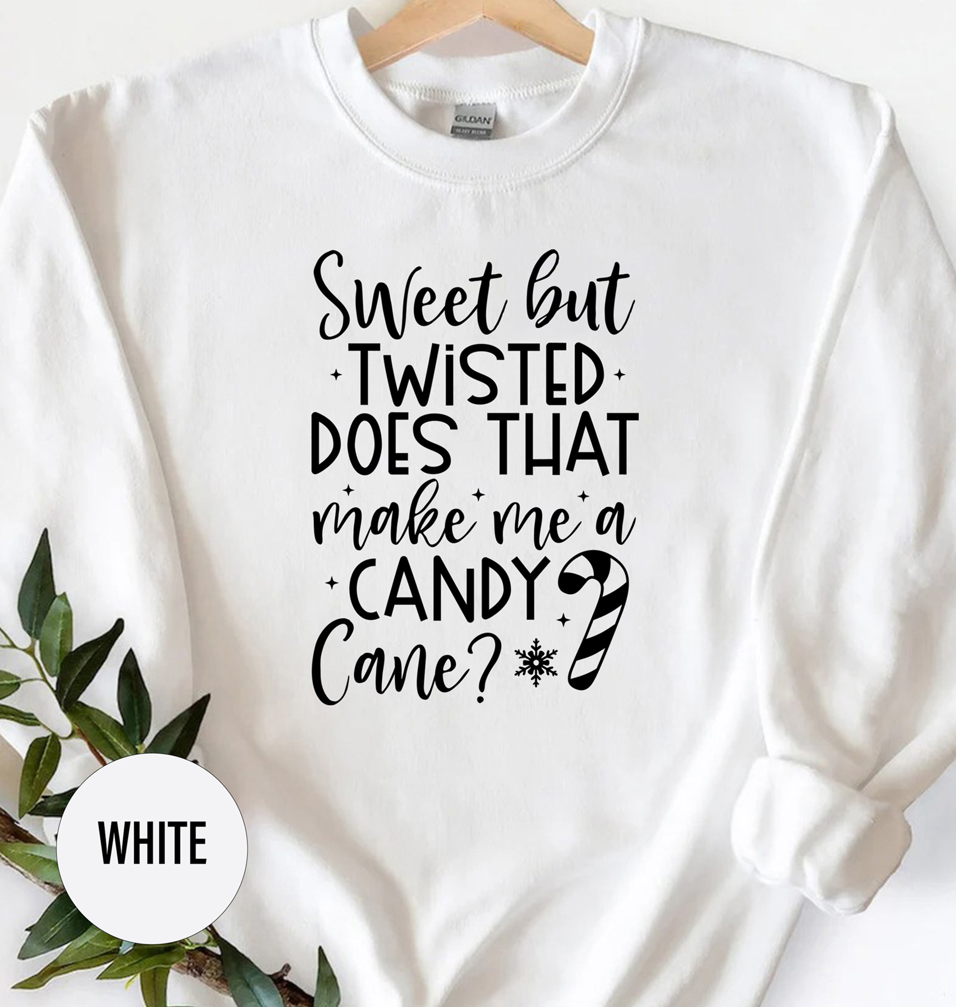 Festive Candycane Holiday Tee - Christmas Shirt