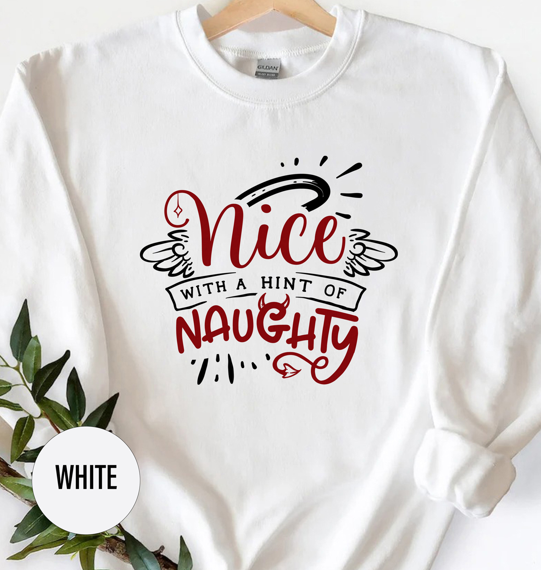 Flirty Christmas Tee - Holidayshirts.com Naughty Hint