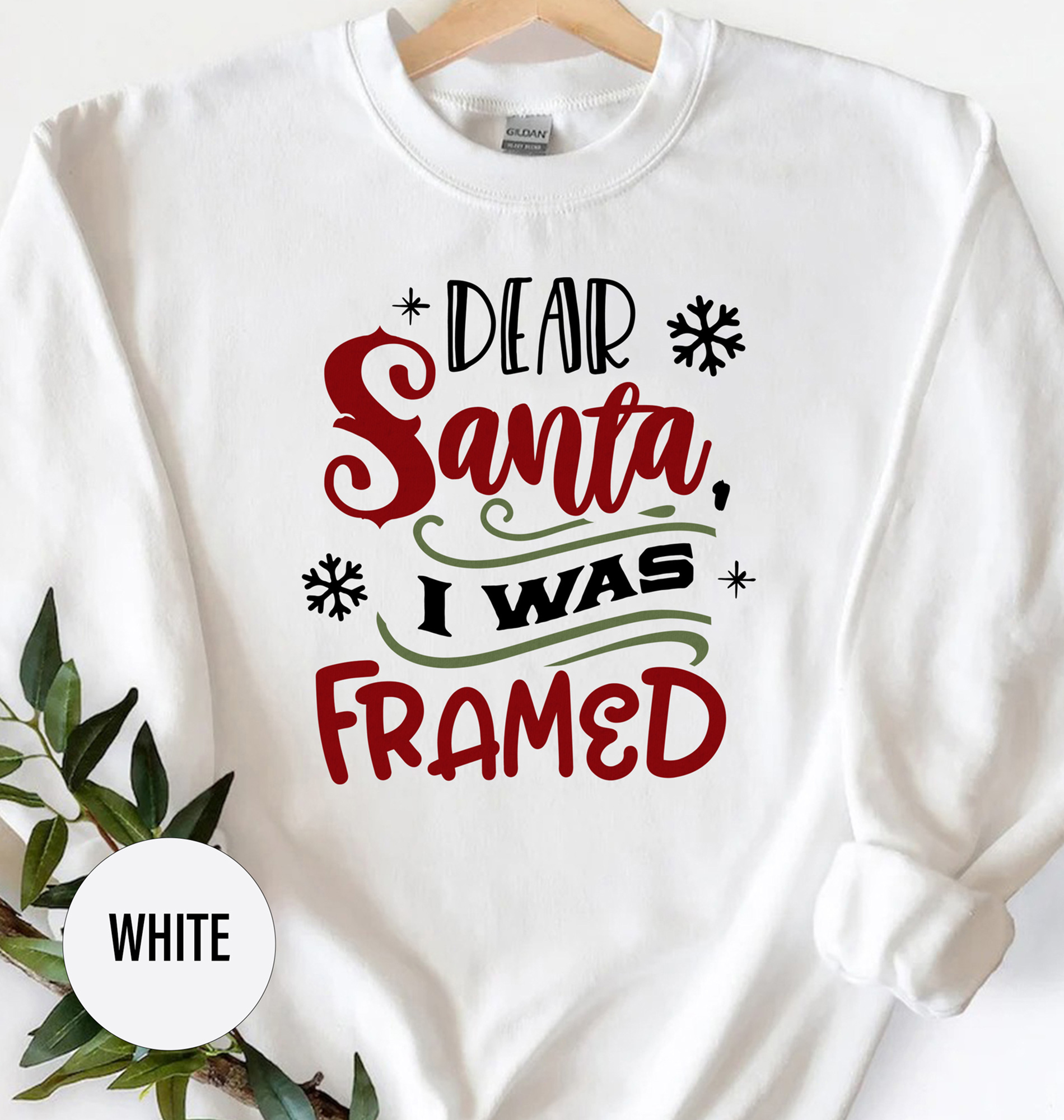 Festive 'i Was Framed' Christmas Holiday Tee
