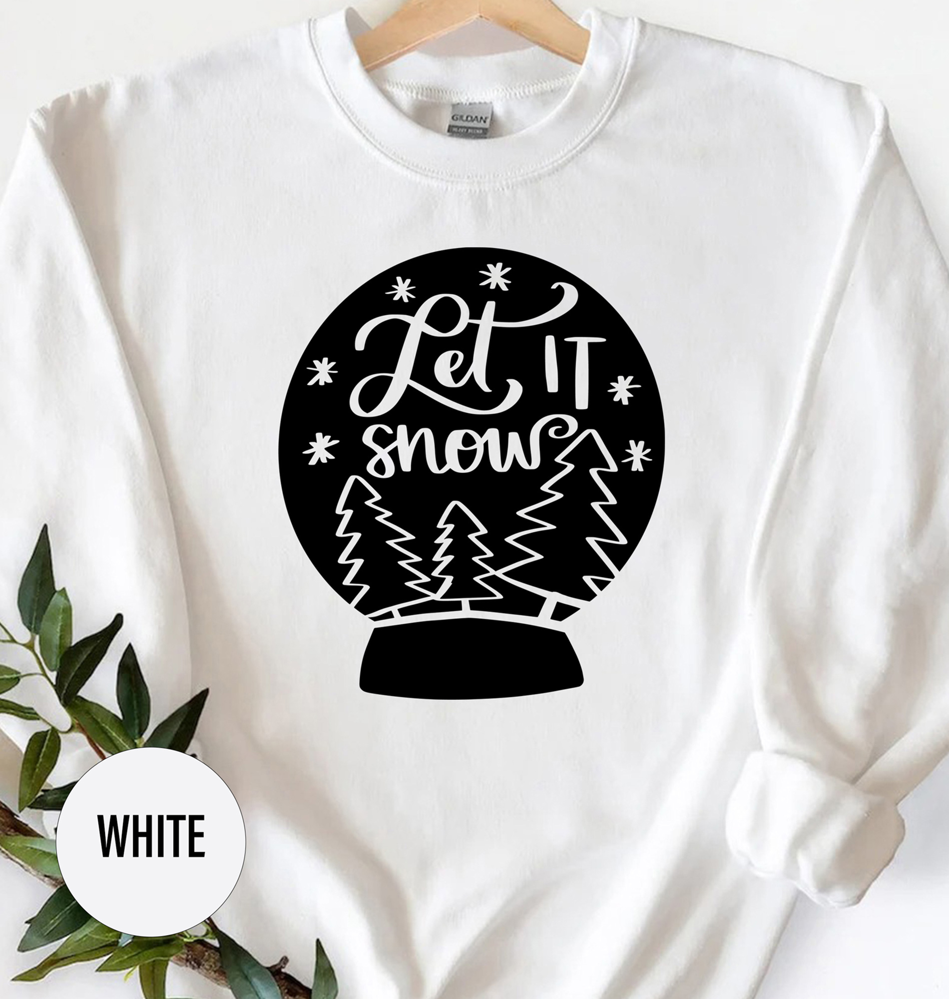 Let It Snow Festive Xmas Tee - Holidayshirts.com