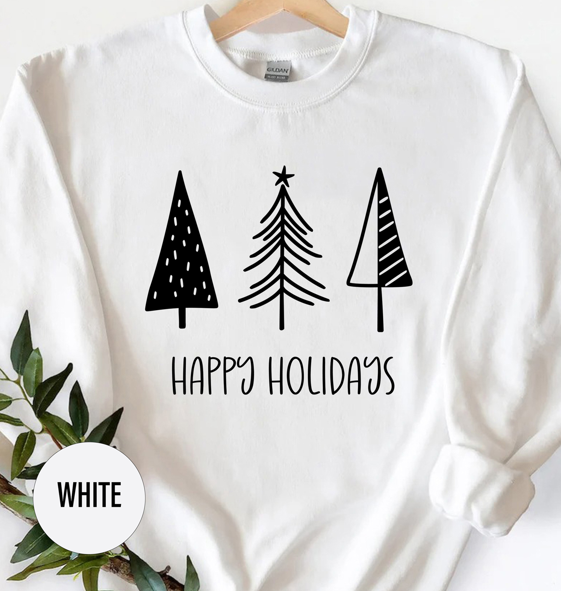 Cheerful Holiday T-shirt: Christmas Tree Design