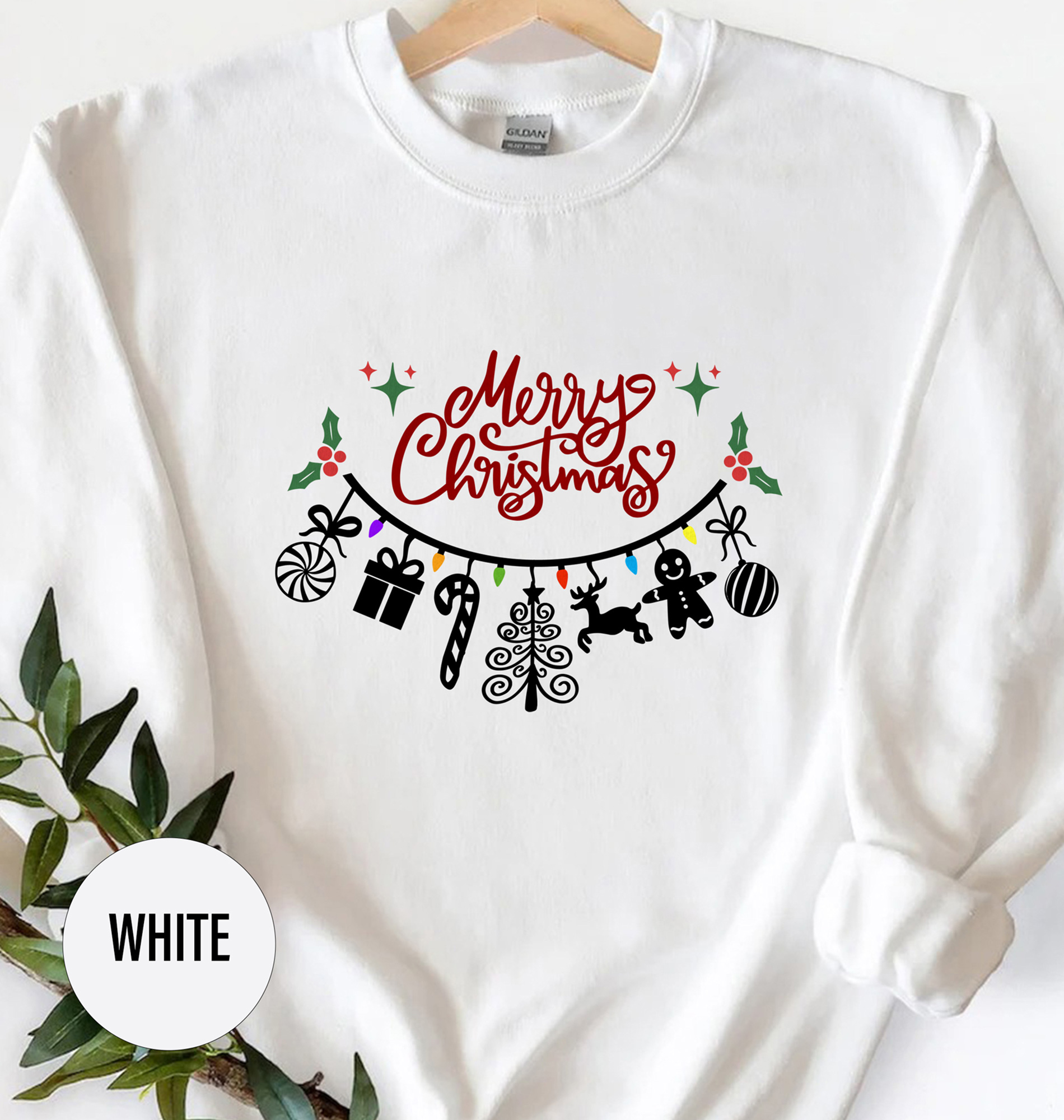 Festive Merry Christmas Holiday Tee By Holidayshirts