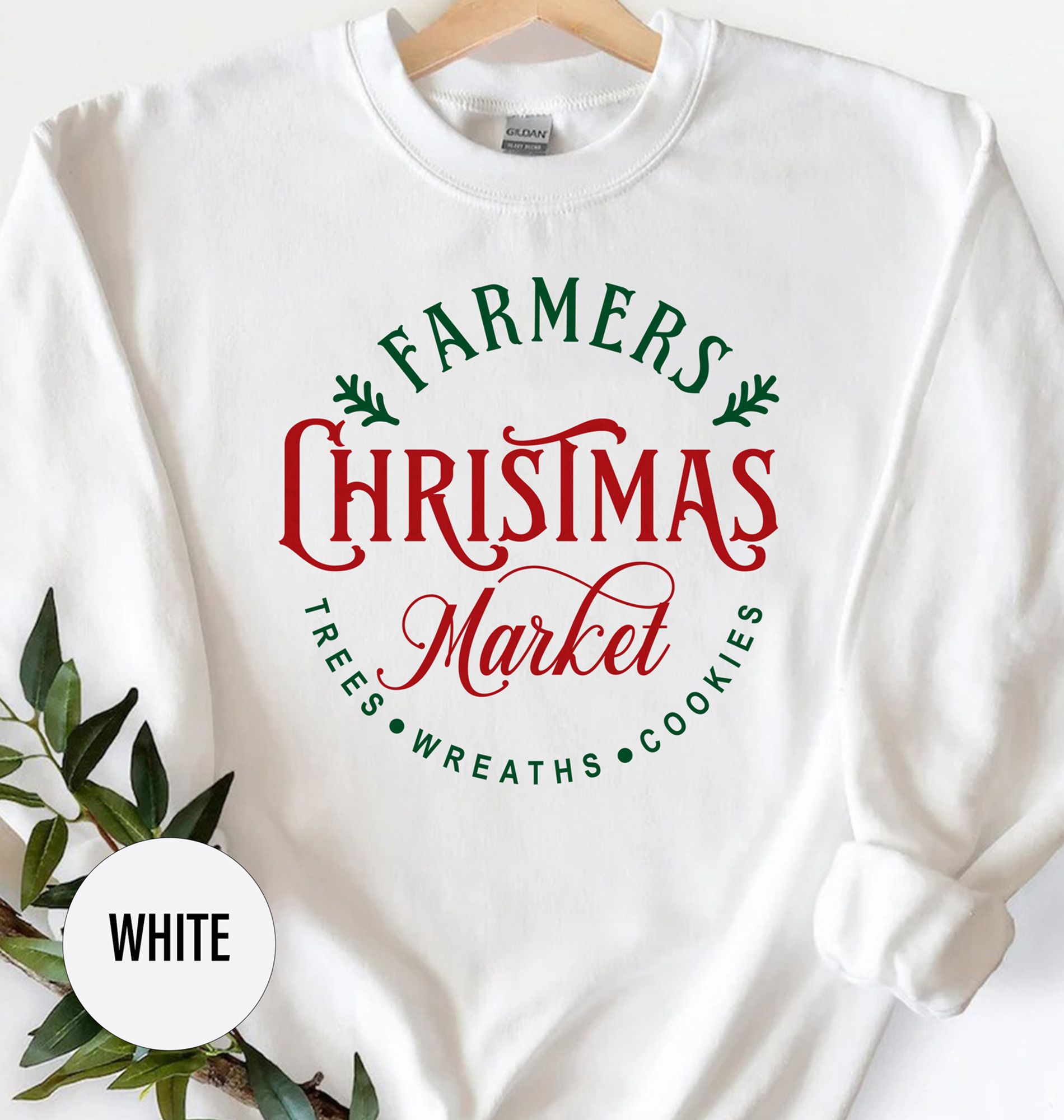 Farmers Xmas Market Holiday Tee - Festive Apparel