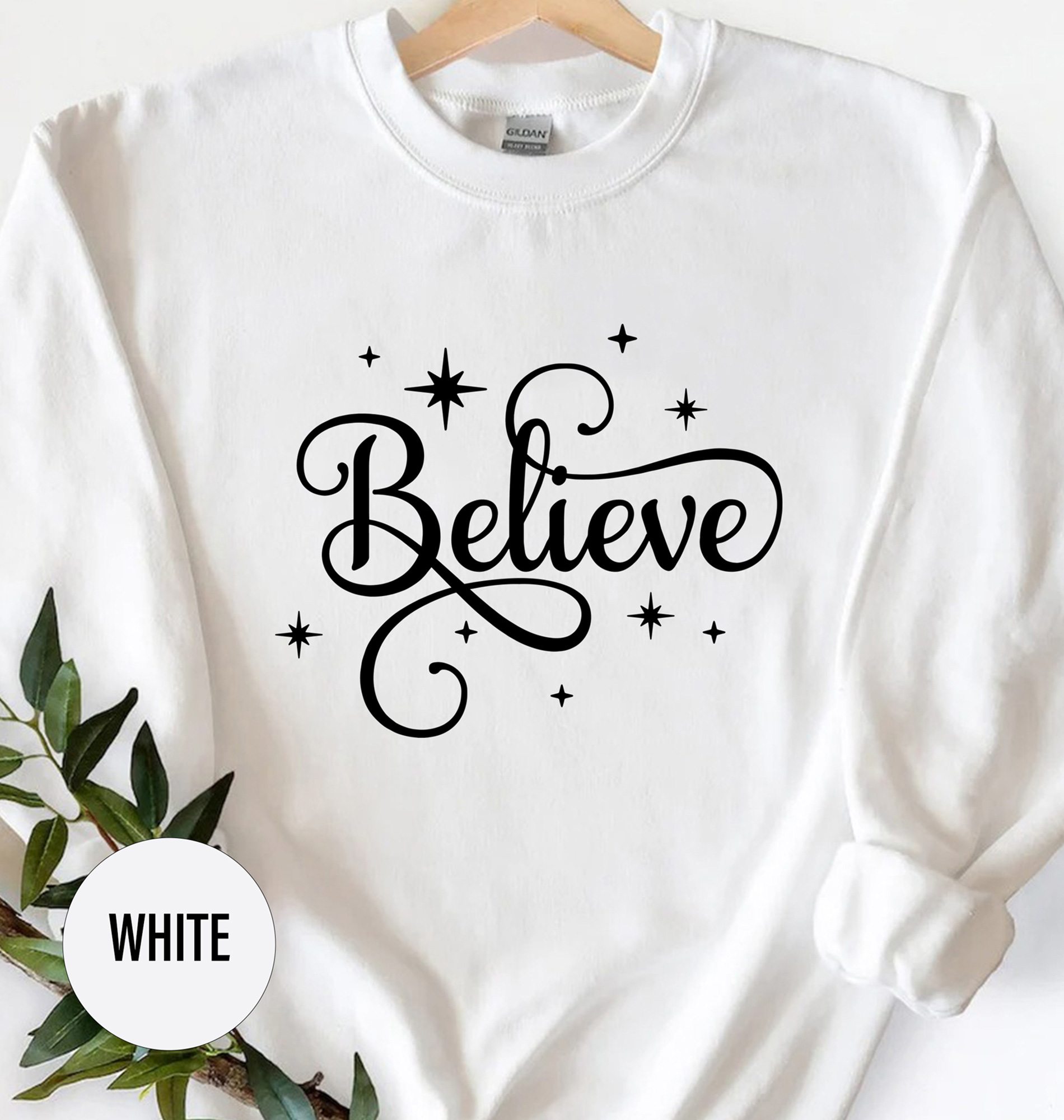 Sparkling Believe Christmas Tee - Holidayshirts.com
