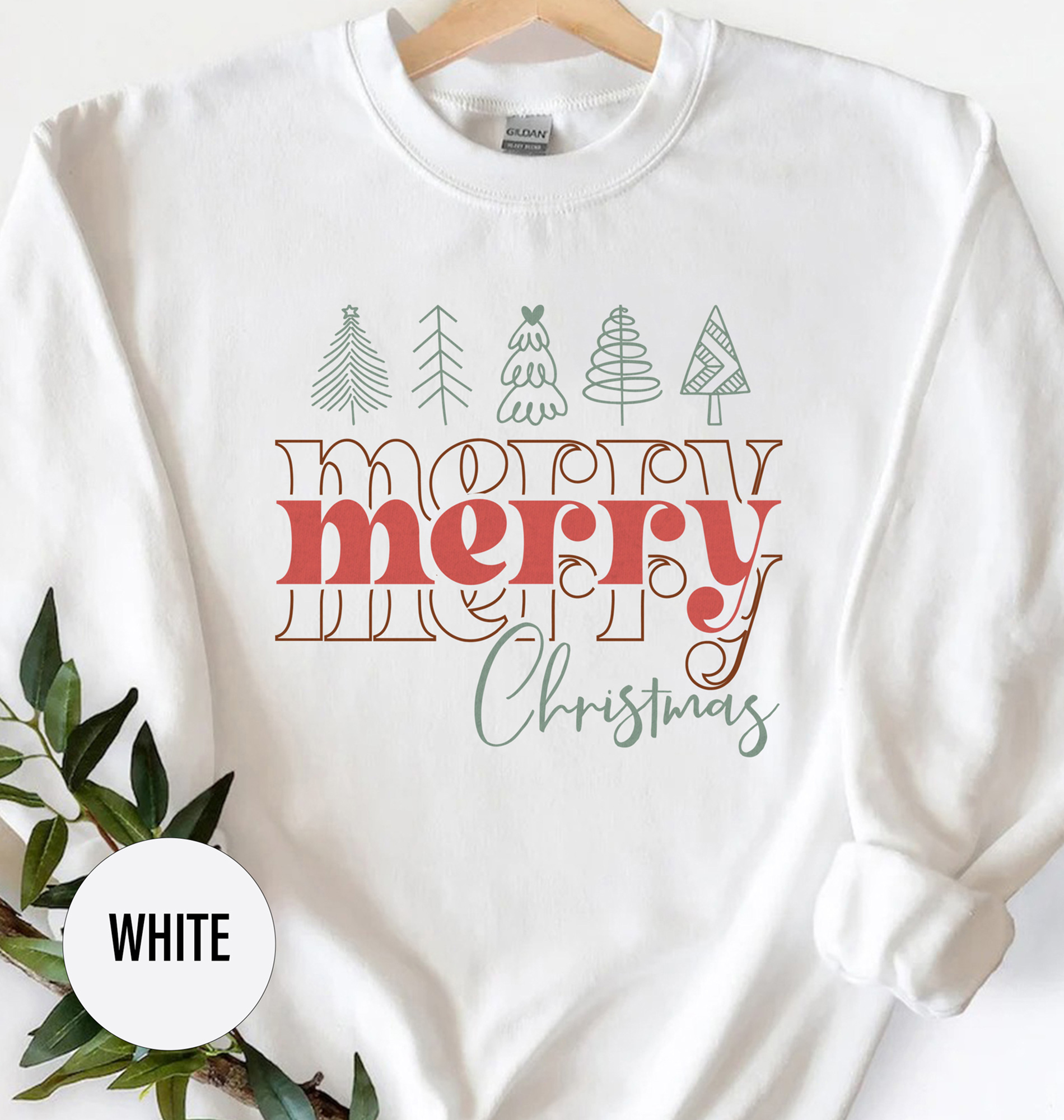 Festive Merry Christmas Holiday Tee - Holidayshirts