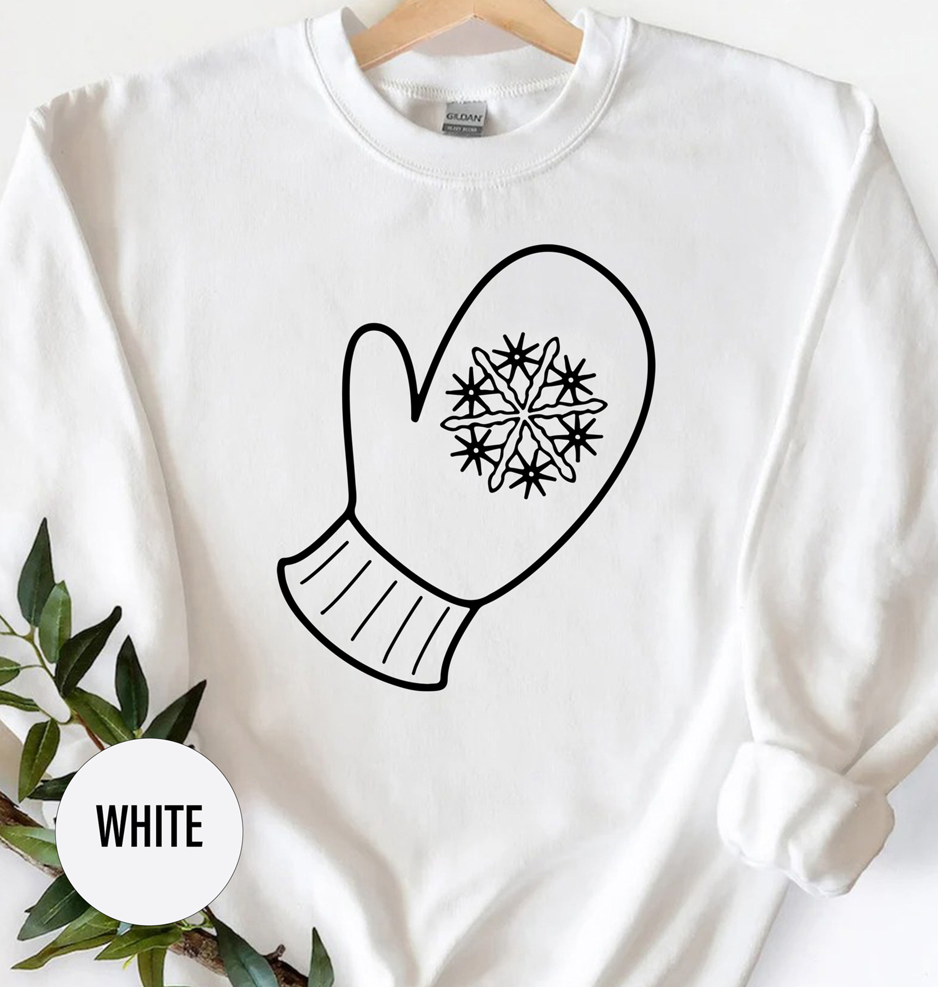 Festive Xmas Mitten Tee - Holidayshirts.com