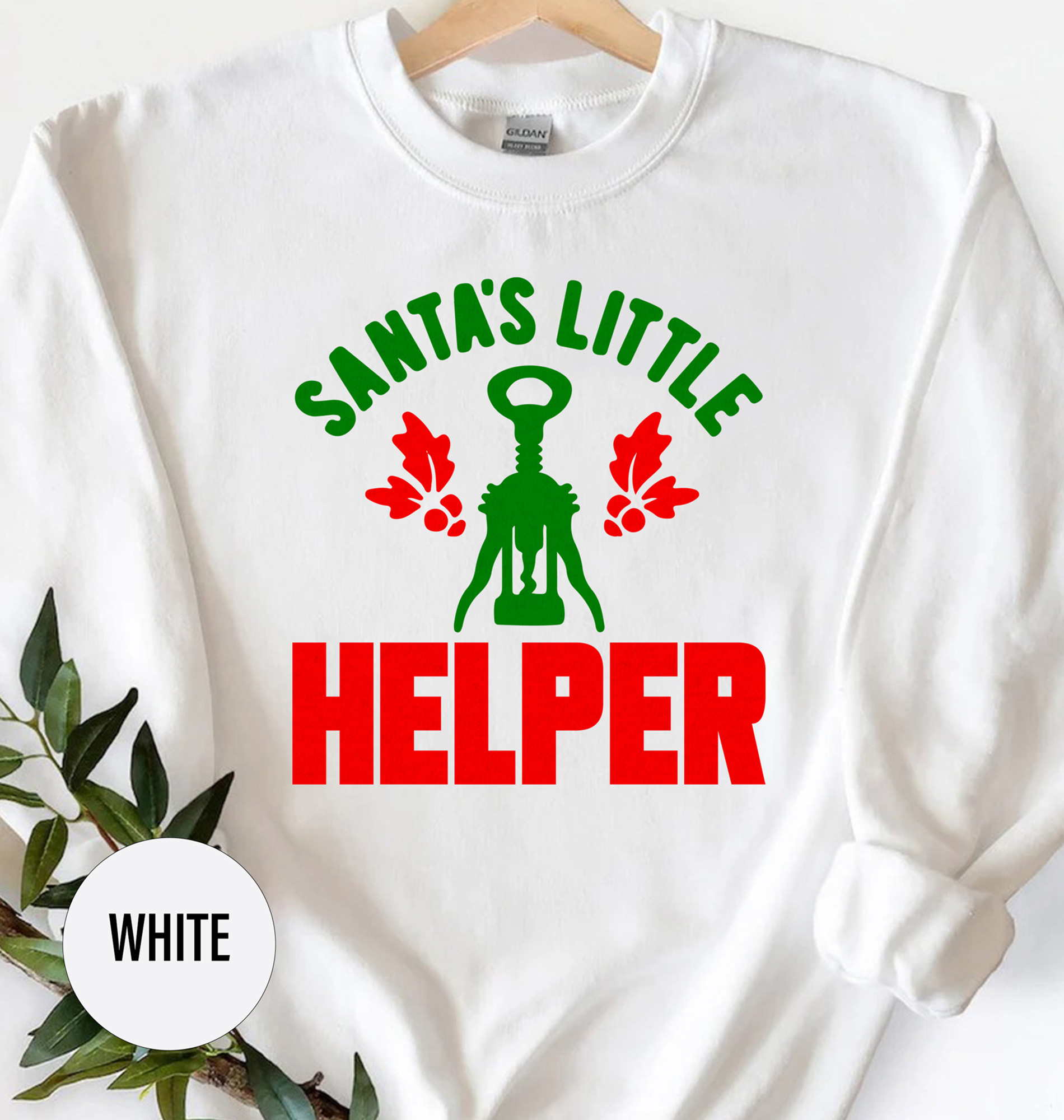 Santa's Holiday Wine Lover Tee - Xmas Tshirt