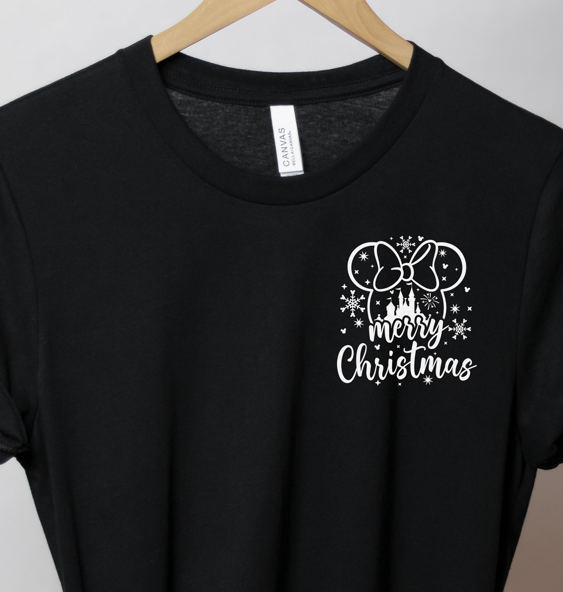 Disney Christmas Tee - Merry Xmas With Bow