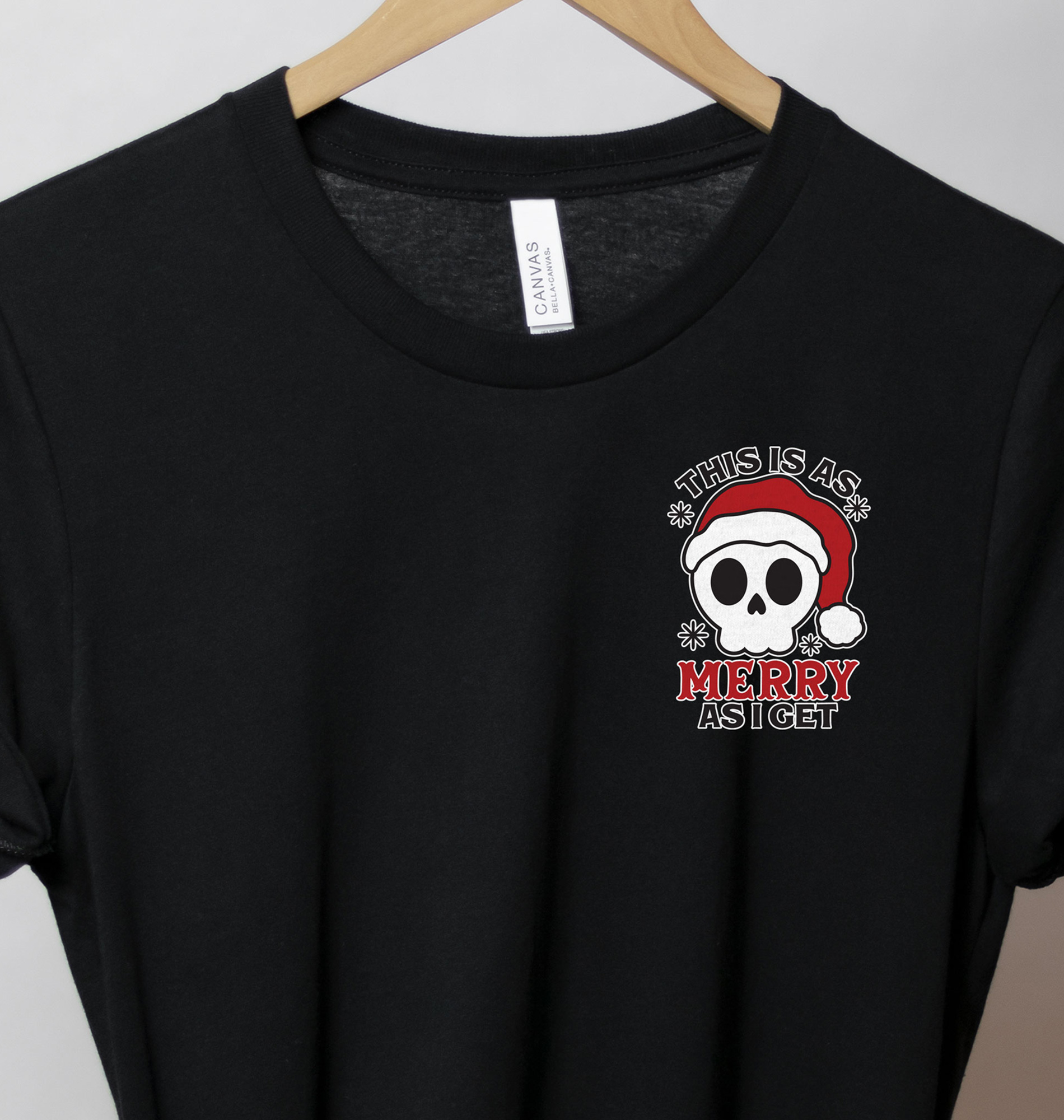 Skull Christmas Tee: Unique Holiday Festive Shirt
