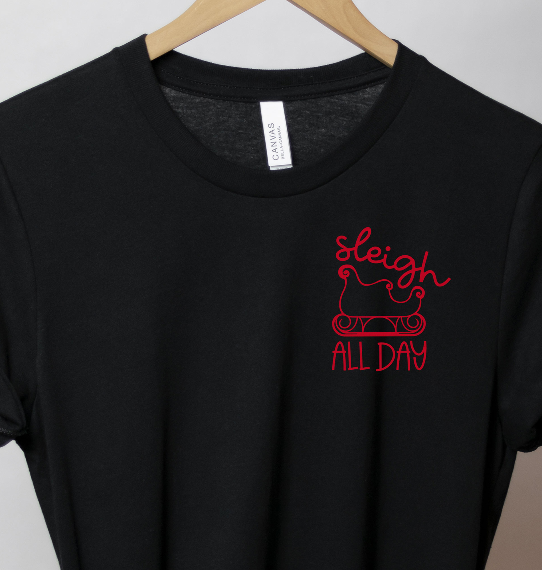 Fun Holiday Sleigh All Day Xmas Tee - Holidayshirts