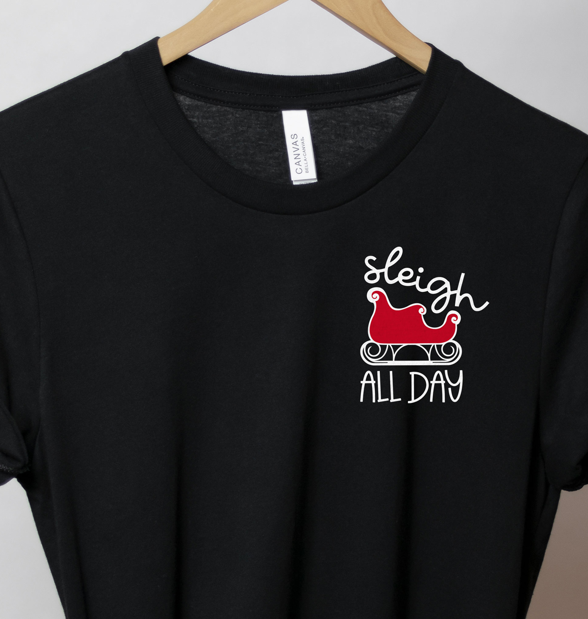 Fun Sleigh Day Holiday Tee - Christmas Shirt