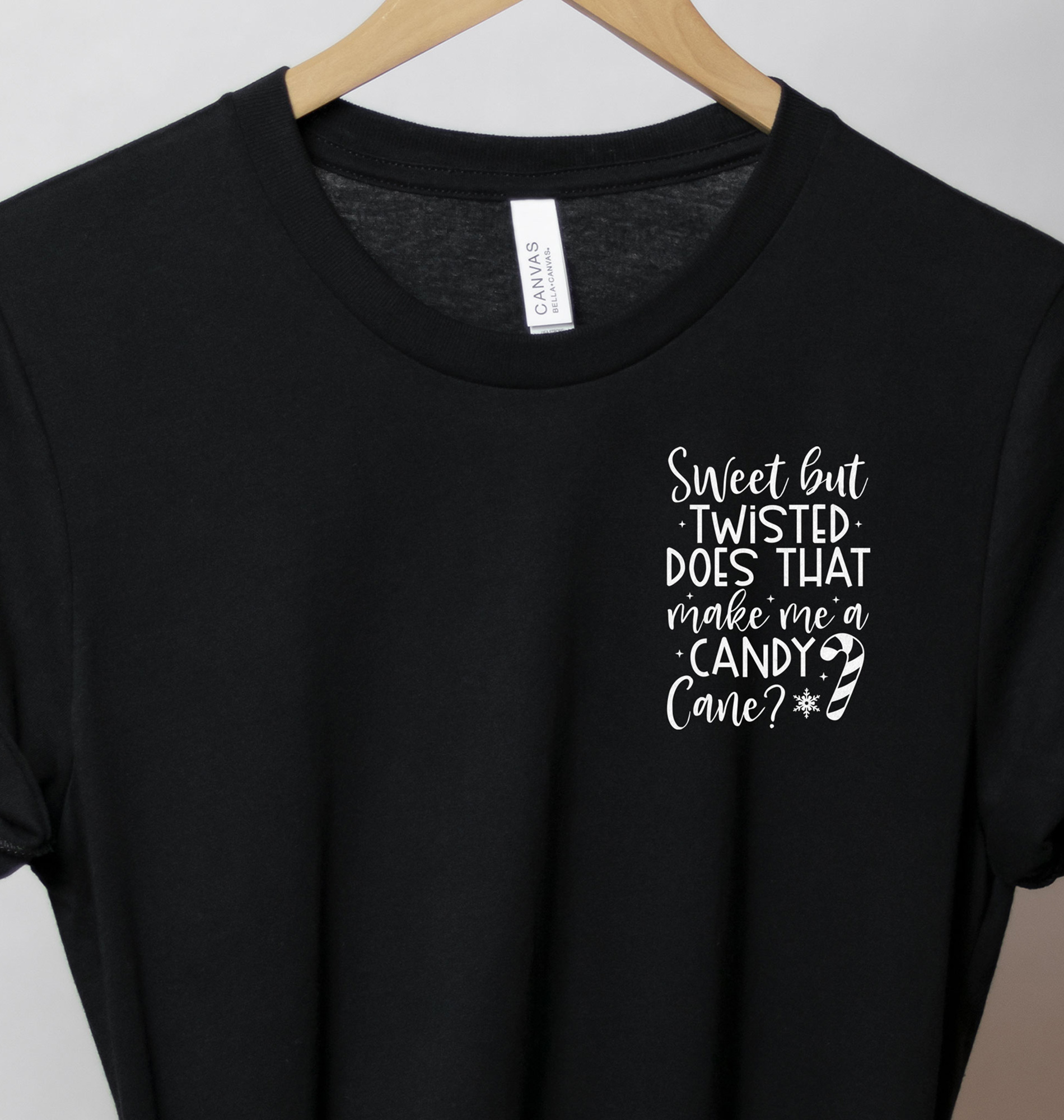 Festive Candycane Holiday Tee - Christmas Shirt