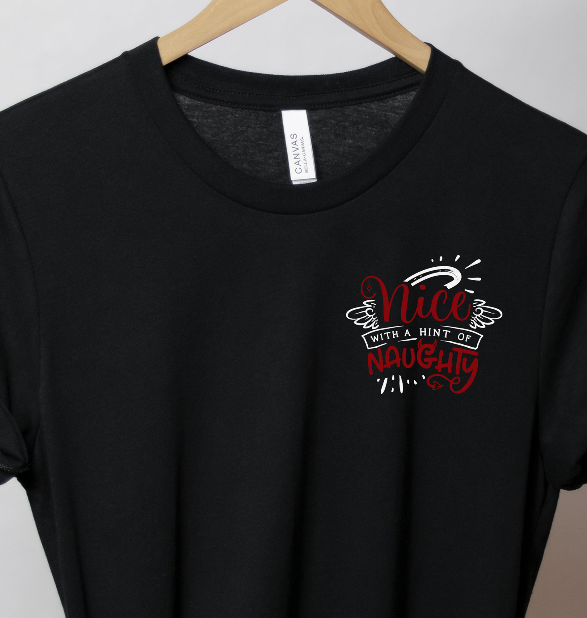 Flirty Christmas Tee - Holidayshirts.com Naughty Hint