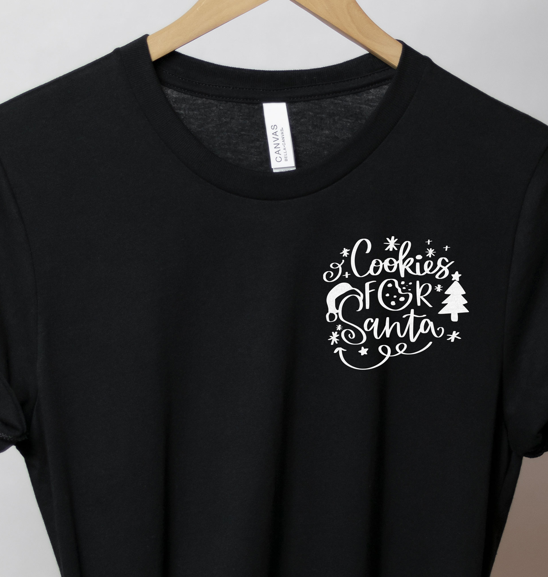 Santa Cookies Festive Tee - Christmas Holiday Shirt