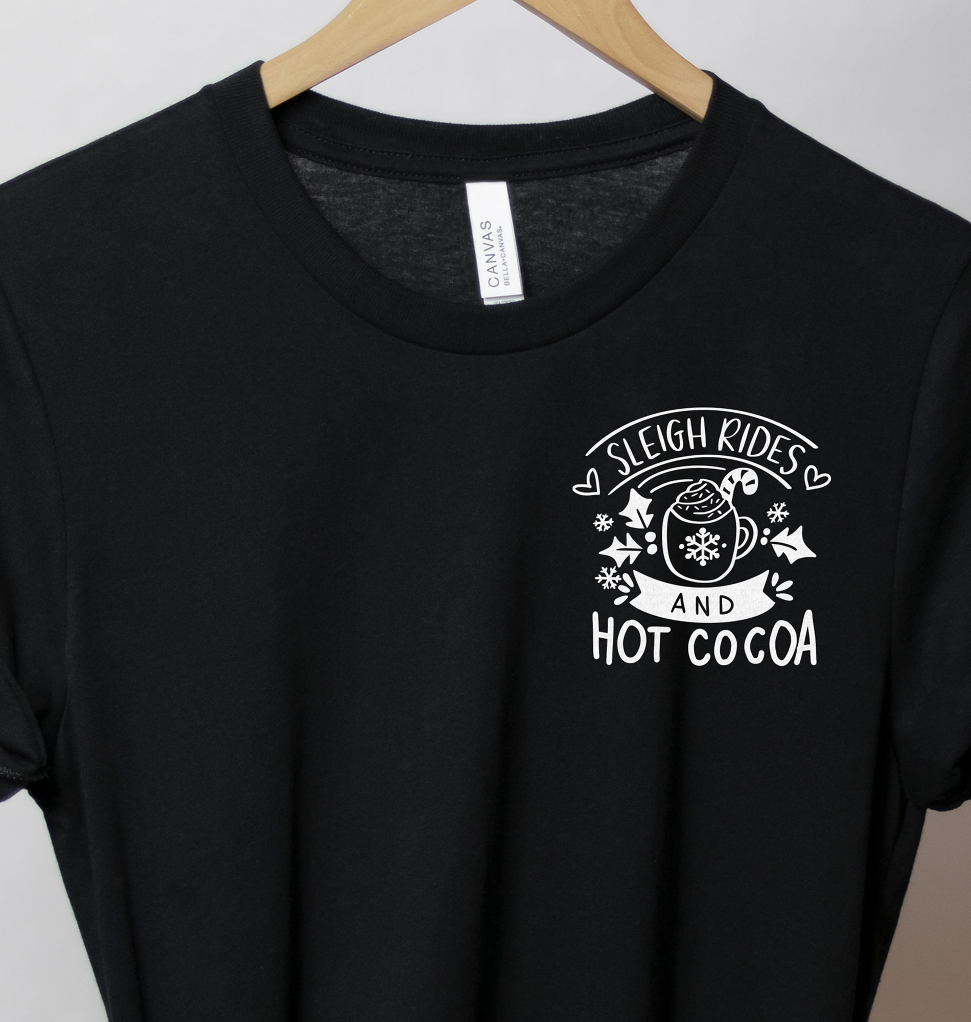 Festive Sleigh Ride Holiday Tee - Christmas Shirt
