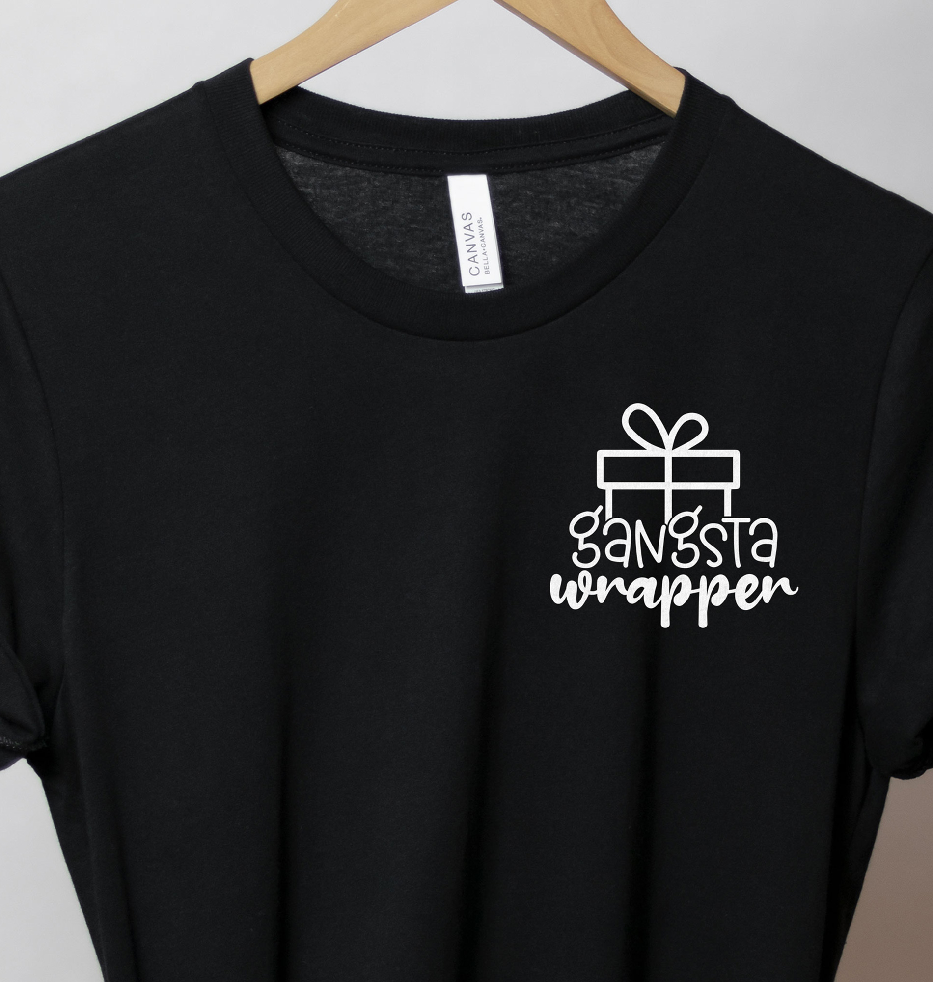 Fun Gangsta Wrapper Holiday Tee - Christmas Shirt